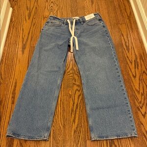 Abercrombie & Fitch low rise the baggy jean with drawstring